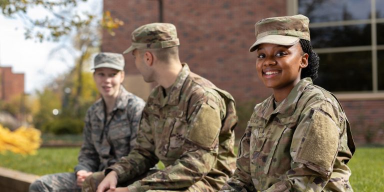 Military students at Bethel University
